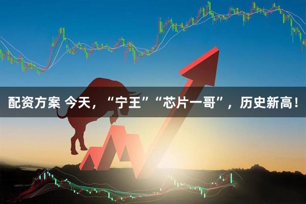 配资方案 今天，“宁王”“芯片一哥”，历史新高！
