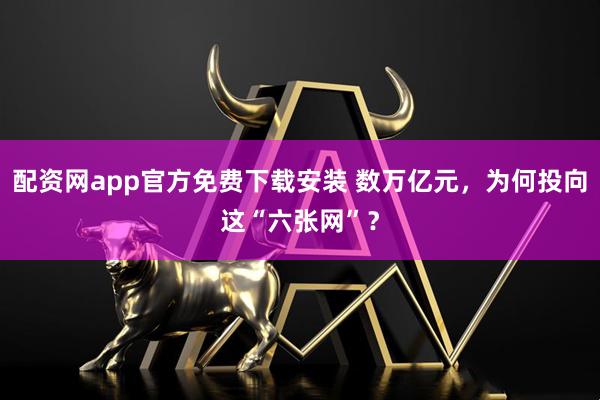 配资网app官方免费下载安装 数万亿元，为何投向这“六张网”？
